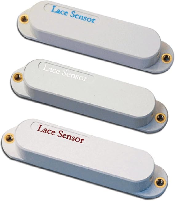 Lace Sensor Blue Fire Pack SSS Single Coil Set (Light Blue, Silver, Burgundy) - white