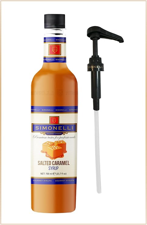 Coffee And Cocktail Syrup Salted Caramel Flavored 700ml Pump