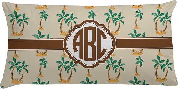 RNK Shops Personalized Palm Trees Pillow Case - King