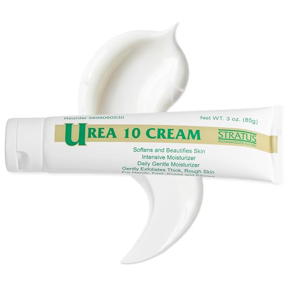 Urea 10% Cream with Vitamin E for Very Dry, Rough and Scaly Skin, Moisturizer for Hands, Feet, Elbows and Knees Inc, 3 oz