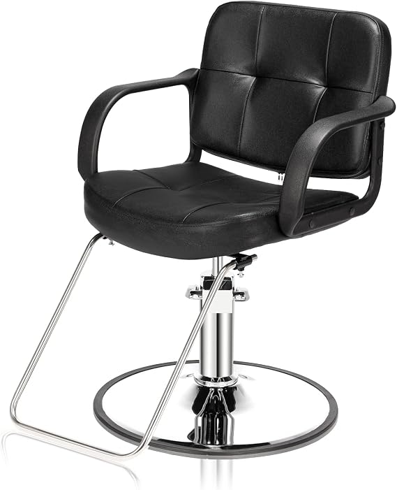 OmySalon Salon Chair for Hair Stylist, Hydraulic Barber Chair Heavy Duty, Styling Hairdressing Beauty Shampoo Equipment