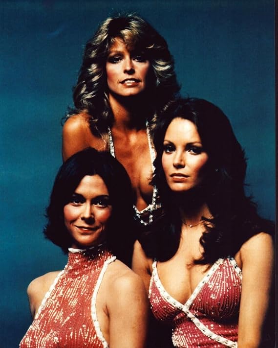 Kate Jackson Farrah Fawcett And Jaclyn Smith Wearing Pink Sequin Outfits In Charlie'S Angels Photo Print (8 x 10) - Item # MVM71273
