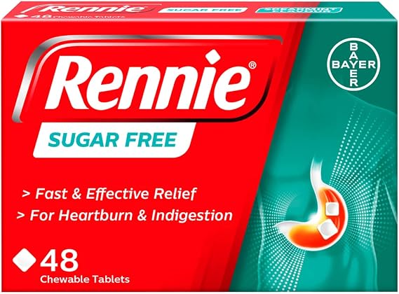 Rennie Sugar Free, 48 Tablets
