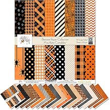 Pattern Paper Pack - Beware - Halloween - Scrapbook Premium Specialty Paper Single-Sided 12"x12" Collection Includes 16 Sheets - by Miss Kate Cuttables