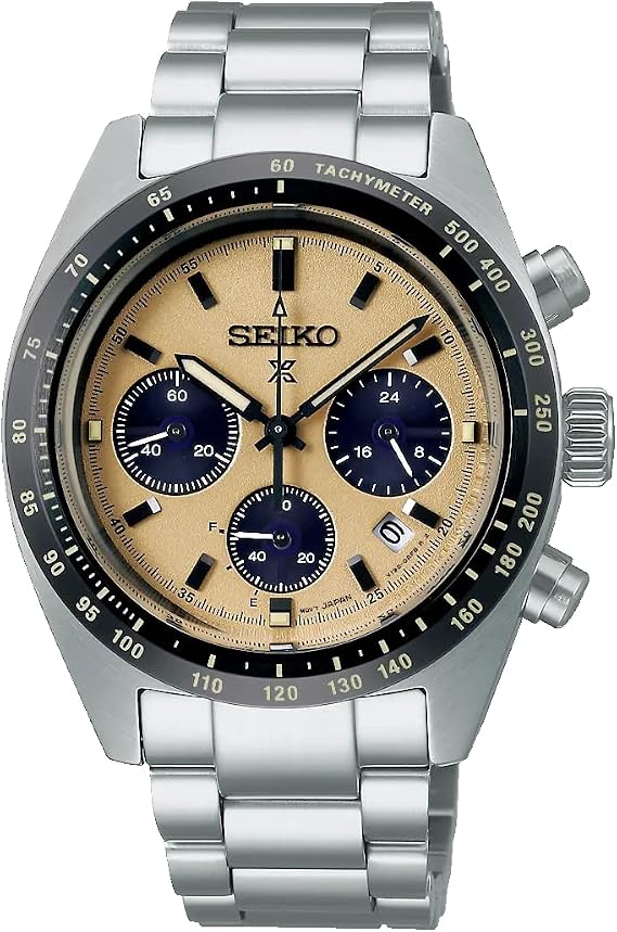 SEIKO Prospex Eco-Drive Chronograph Beige Dial Men's Watch SSC817P1
