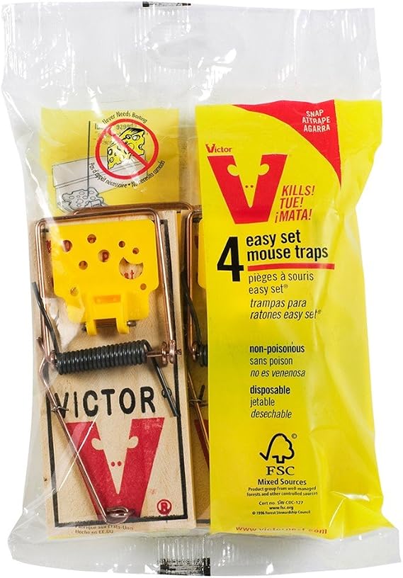 Victor Easy Set Mouse Trap (4 Pack)