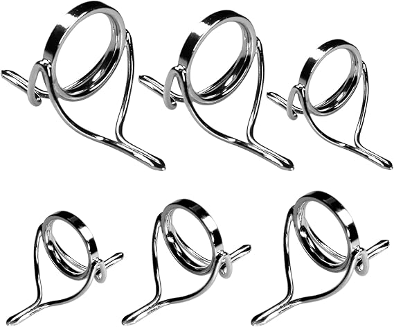 QualyQualy Fishing Rod Repair Kit - Tip Guide Replacement - Stainless Steel Ceramic Ring - 6pcs/7pcs/30pcs