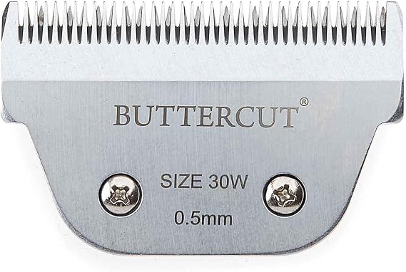 Geib Buttercut #30 Wide Blades for Dog Grooming (.0mm Cut Length) Stainless Steel Clipper Blade. Dog Grooming, Fits A5 Type Clippers (#30 Wide)