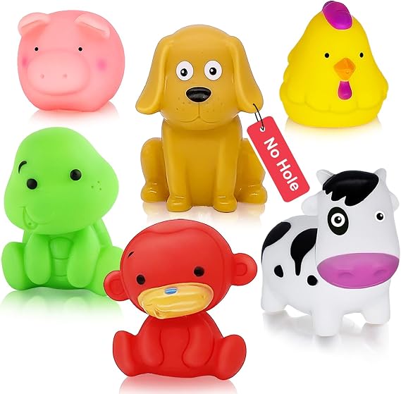 Bathtub Toys for Toddlers 1-3 - Mold Free No Hole Baby Kids Infant Bath Toys 6-12-18-24 Months Water Pool Toys Age 1 2 3 4 5 6 Shower Gifts for Boys Girls 1-6 Year Old Newborn Bathtime Essentials