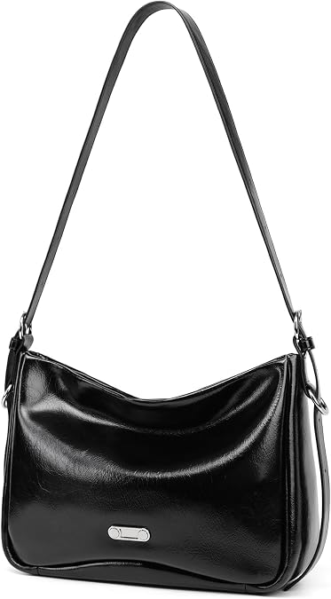 LA FESTIN Genuine Leather Hobo Handbag for Women Cute Shoulder Purse Ladies