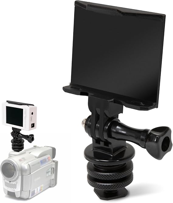 Camera Hot Shoe Bracket for ImmersionRC Powerplay, 360 Adjustable Angle | Compatible with GoPro/any Hot Shoe Interface, Upgrade Box Camera Free Transcription HD Digital Direct Recording