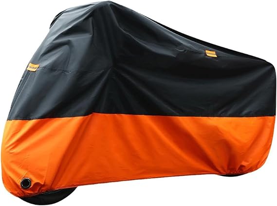 Motorcycle Cover Waterproof for Harley Davidson Street Glide Touring L Orange
