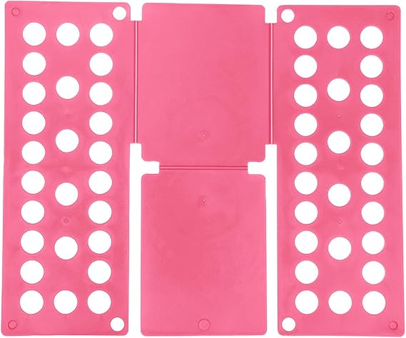18.9''x15.75'' Clothes Folding Board, Adjustable T-Shirt Folder,Shirt Folder Board Durable Tshirt Folder Foldable Laundry Folding Machine Clothes Folding Board (02-Pink)