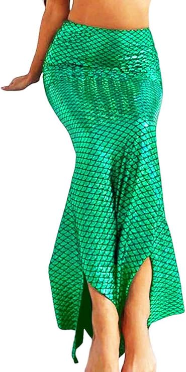 GRAEEN Mermaid Skirt Sexy Mermaid Costume Tail Maxi Skirts for Women