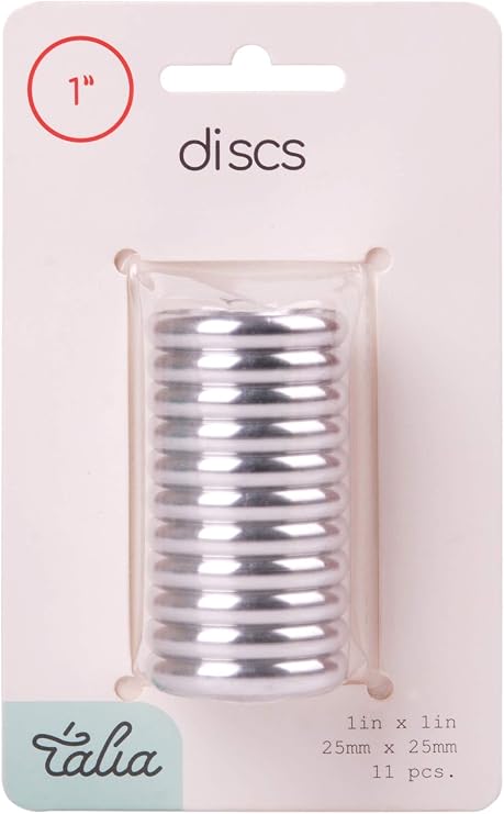 Talia Discbound, Metallic Discs, Silver, 11pk (1inch, 150pages)