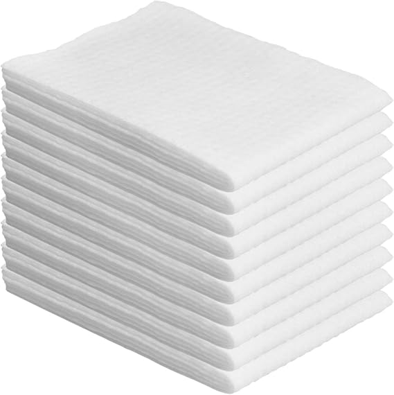 Disposable Face Towels, 50 Pcs White Disposable Guest Towels