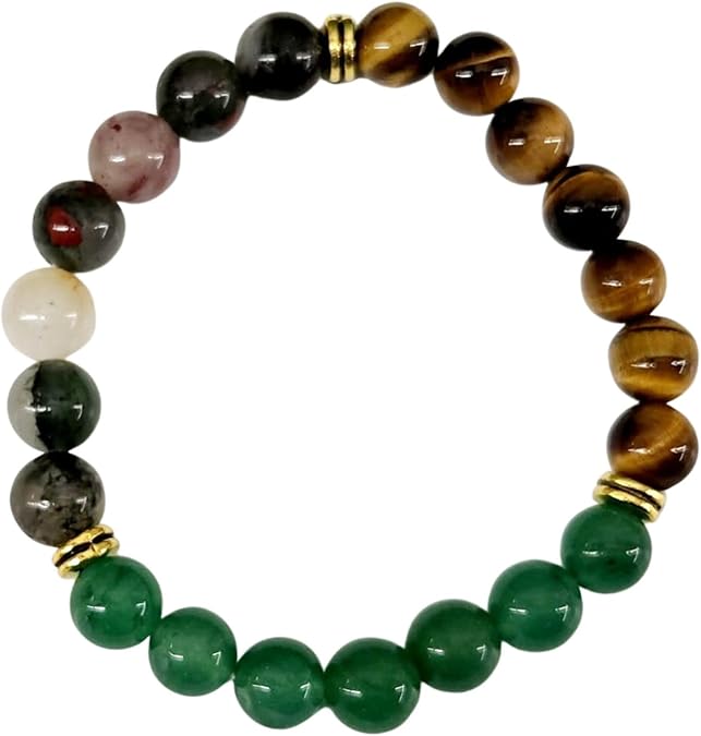 Anxiety Relief Bracelet for Women - Unique Healing Stones Bracelet for Stress Relief & Meditation, Stretchable Beaded Bands with Natural Healing Energy, 14 Different Crystal Bracelets to Choose From