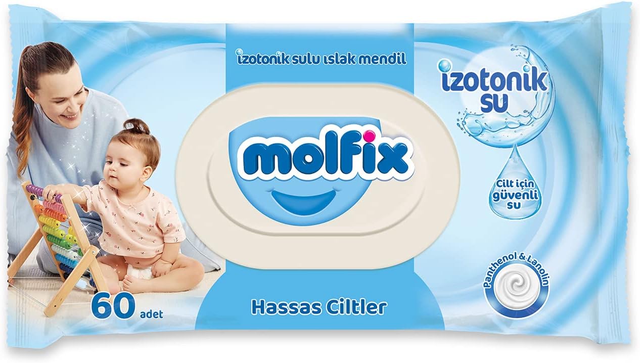Molfix Isotonic Wet Towel Sensitive Skin 60 Leaves