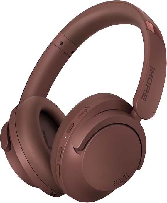 1MORE SonoFlow-Pro Noise Cancelling Headphones - HQ51 Over Ear Bluetooth Headphones with LDAC for Hi-Res Wireless Audio,100H Playtime, Bluetooth 5.4, QuietMax ANC, Comfortable Fit (Mocha Brown)