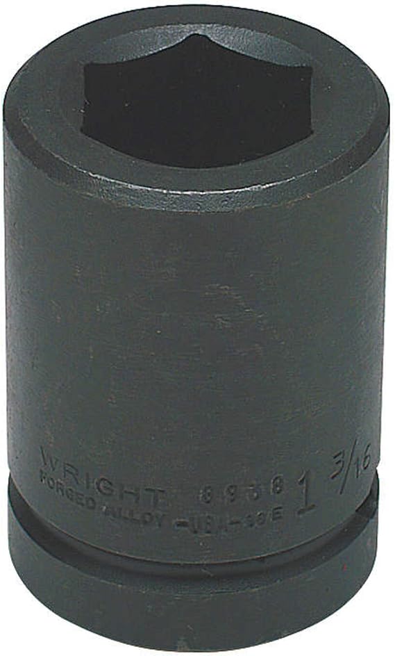 Wright Tool 89128 1" Drive 6 Point Deep Impact Socket, 4"