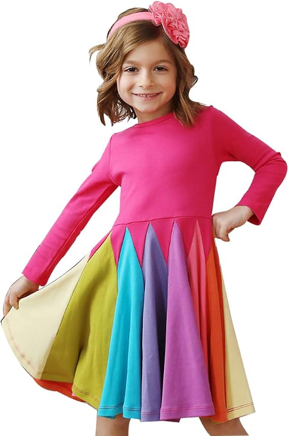 Toddler Kids Baby Girl Summer Dress Clothes Rainbow Ruffle Strap Dress Backless Princess Sundress Playwear Outfits