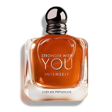 Armani Beauty Stronger With You Intensely - Warm & Spicy Cologne for Men | Long Lasting Fragrance with Pink Pepper, Lavender & Vanilla - Iconic Woody Mens Scent Perfect for Date Night