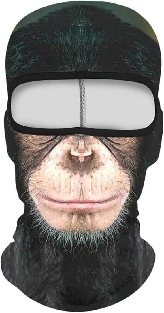 Balaclava Face Mask Men,Breathable UV Protector Breathable Windproof Ski Mask,Animal Face Cover for Cycling Outdoor
