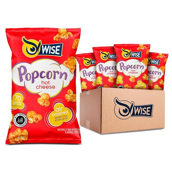Wise Snacks Hot Cheese Popcorn Snacks 2.25 oz (16 Count)