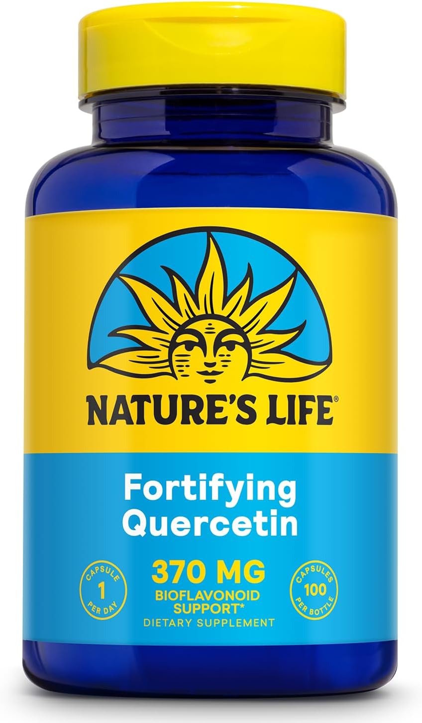 Natures Life Fortifying Quercetin 370 mg - Bioflavonoid Support for Overall Wellness - Quercetin Supplements - Lab Verified, 100 Servings, 100 Vegetarian Capsules
