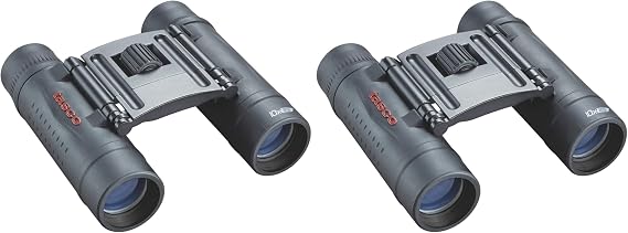 Tasco TAS168125-BRK Essentials Binoculars 10x25, Black (Pack of 2)
