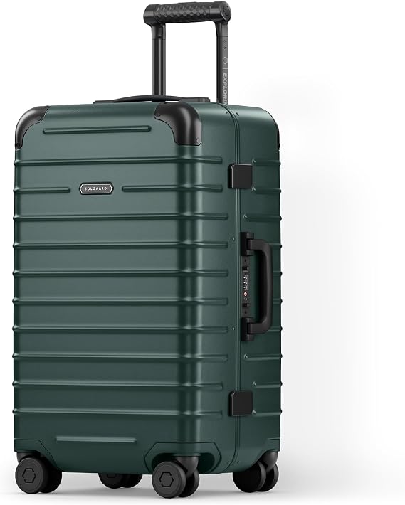 Solgaard Check-In Original Suitcase - Hardside 24.8" Travel Luggage (Jade)