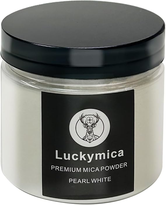 Mica Powder for Epoxy Resin, Premium Pearlescent Pigment Powder for Resin Art, Dye, Nail Polish, Paint, Candle Making, Soap Making, Bath Bombs, DIY Cosmetics - Pearl White (50g / 1.76oz)