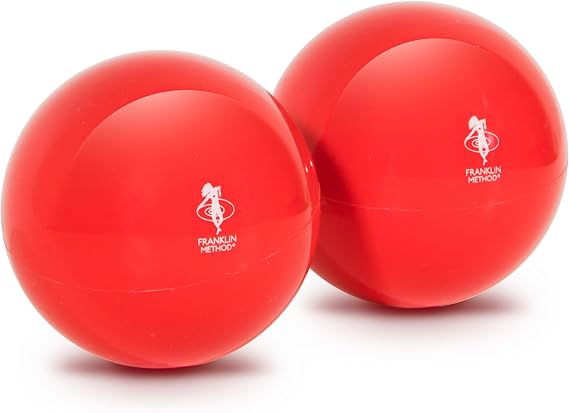 OPTP Franklin Method Mini Smooth Ball Set (Pair) - Massage Balls for Tight Muscles and Fascia - Targeted Back and Neck Massage, Shoulder, Neck, Hip, and Foot Massager Ball Set
