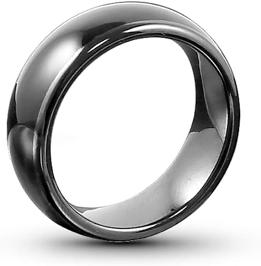 T5577 or UID chip RFID Black Ceramics Smart Finger rewrite Ring 125KHZ13.56MHZ Wear for Men or Women T5577 125KHZ-20MM