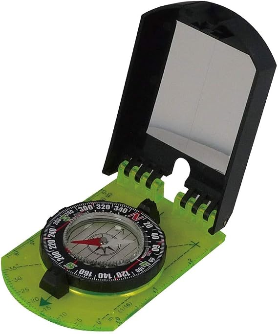 AceCamp 3109 Folding Map Compass with Mirror, Green