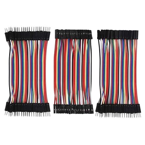 SHILLEHTEK 120pcs 10cm Multicolored Jumper Wire 40pin Male to Female, 40pin Male to Male, 40pin Female to Female Breadboard Compatible Jumper Wires for Arduino and Raspberry Pi Projects