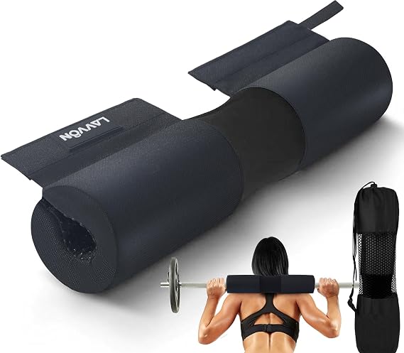 Barbell Squat Pad Nylon Padding AntiSlip-Thick Foam Hip Thrusts Pad Cushion