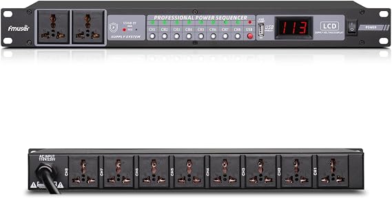 10-Outlet Power Sequencer, Power Conditioner, Independent Switch