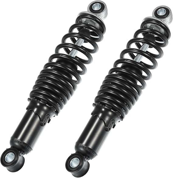1 Pair Motorcycle Rear Suspension Shock, 280mm Rear Air Suspension Shocks Struts Spring Universal for Motorcycle Durable Steel Black Left Right