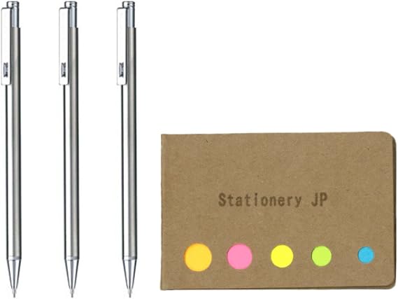 Zebra Techo TS-3 Mini Mechanical Pencil 0.5mm 3 pck | Sticky Notes Value Set