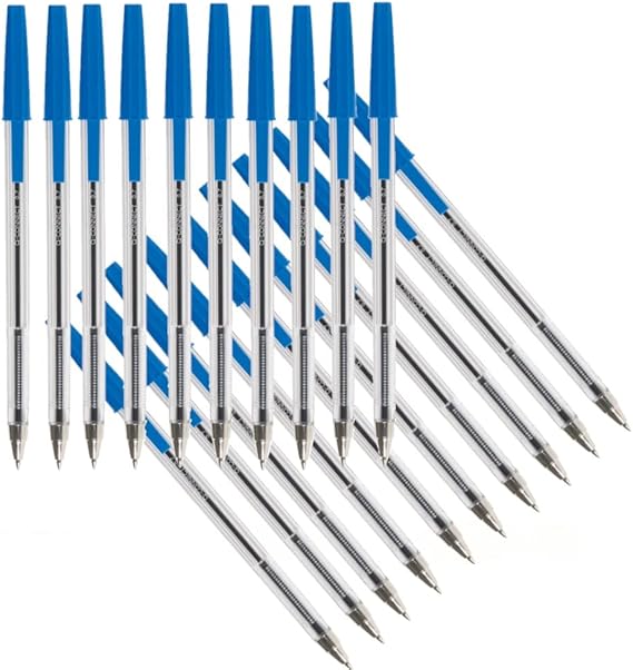 Q-Connect Ballpoint Pen Medium Blue (Pack of 20) KF34043