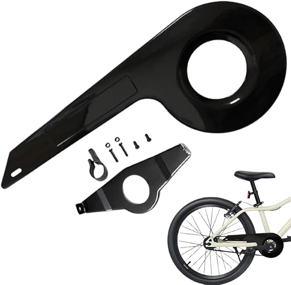 Bike Chain Cover, Bike Chain Guard Fit for 32-36 Teeth Universal Bicycle Chain Guard Kids Sturdy Bike Chain Cover for Bike Accessories Black, Bike Chain Guard, Standard