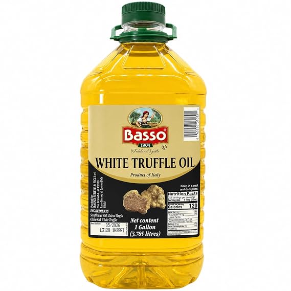 BASSO 1904 - White Truffle Oil, Bulk, 1 Gallon (3.785 liters)