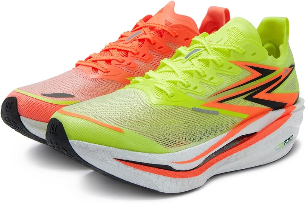 361 Flame 4.0 Running Shoes for Men Wide Foot Sneakers Lightweight,Breathable,Cushion,Carbon Plate Running Shoes for Professional Race,Marathon Training Shoes,Zapatillas para Hombres profesionales