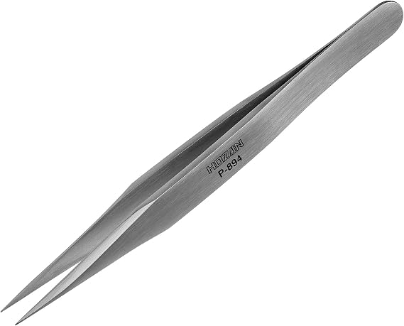 Hozan P-894 Heavy Duty Tweezers, 0.25mm tip