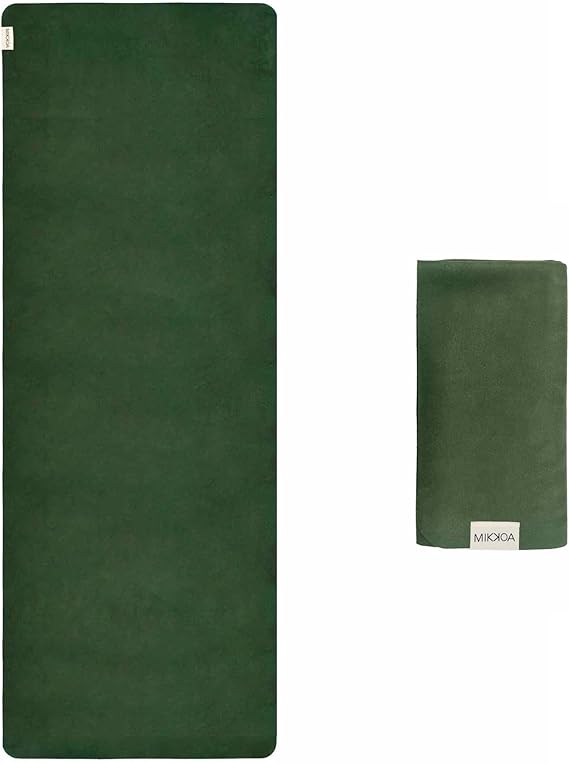 Travel Yoga Mat 1.5mm | Foldable, Lightweight for Backpacking, Retreat, Outdoors, Gym, Pilates | Exercise Mat | Machine Washable | Eco-Friendly