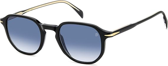 DB 1140/S Black/Blue Shaded 50/22/145 Men Sunglasses