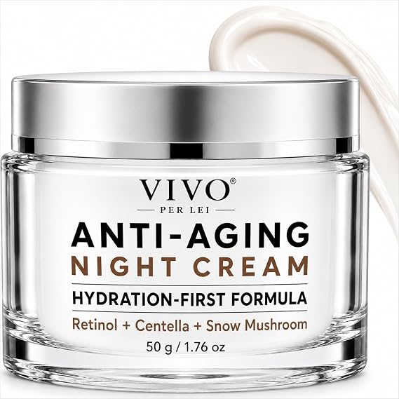 Vivo Per Lei Anti Aging Night Cream - Hydration-First Formula - Non Greasy