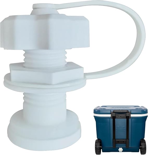 Cooler Drain Plug Kit Replacement Cooler Drain Plug, 1.97 Inch Length, Compatible with Most Coolers with Drain Plug(Fits Approx. 0.71 Inch Drain Opening)