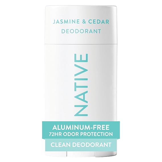 Native Deodorant Contains Naturally Derived Ingredients, 72 Hour Odor Control, Deodorant for Women and Men, Aluminum Free, Jasmine & Cedar 2.65oz
